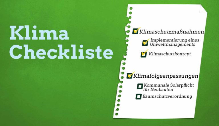 Klima-Checkliste für Kommunen